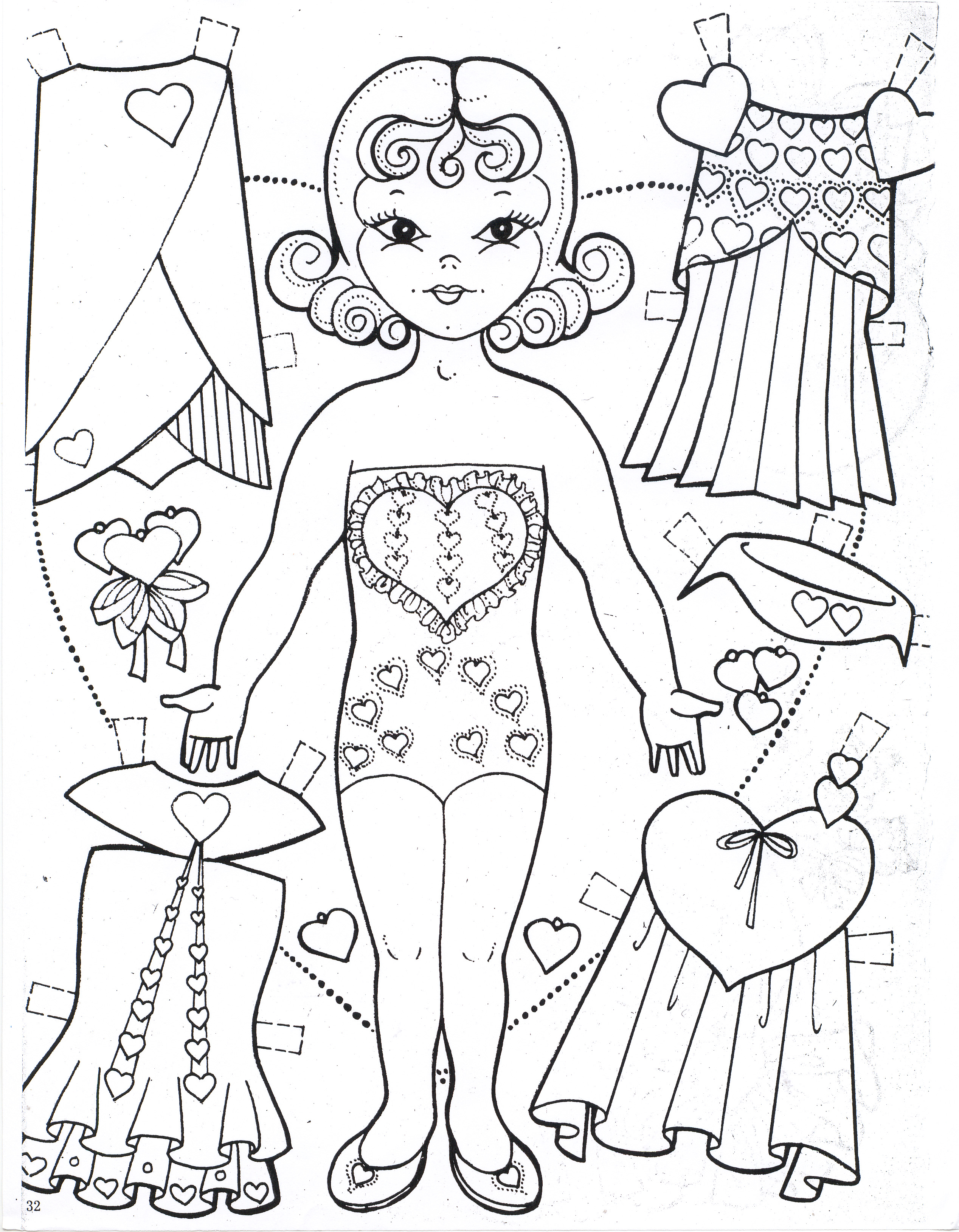Dolls Coloring Pages 3